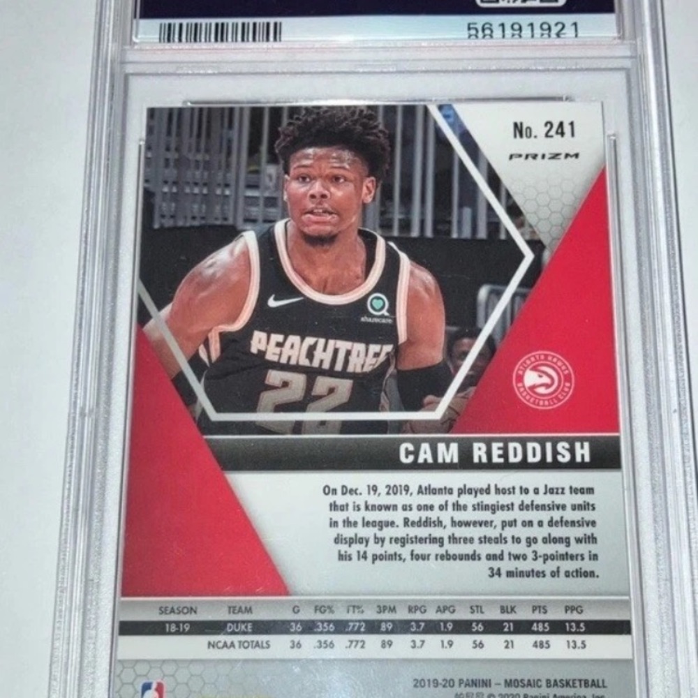2020 Panini Mosaic Rookies Reactive Red Orange Prizm Cam Reddish RC PSA 10 💎 - Picture 2 of 3
